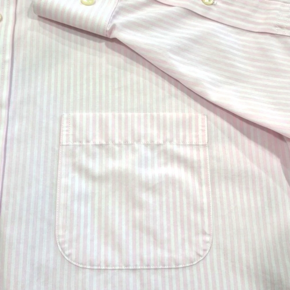 Brooks Brothers Regent Dress Shirt, 15.5" Pink & White Stripe - Picture 7 of 11